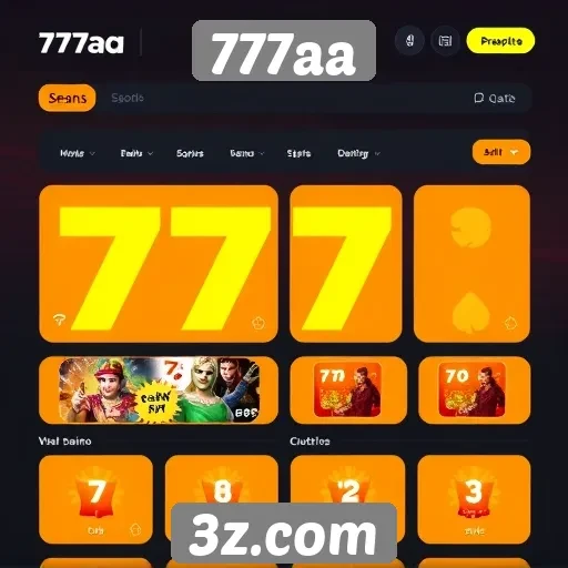 Interface e experiência do usuário no 777aa